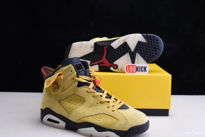 Kick Theory JORDAN 6 CN1084-300 X SCOTT YELLOW AIR TRAVIS 0817